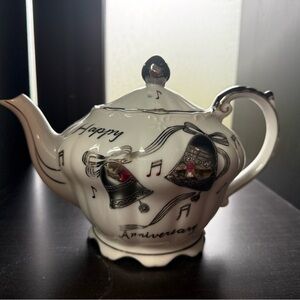 Vagco Japan ceramics Music Box anniversary teapot